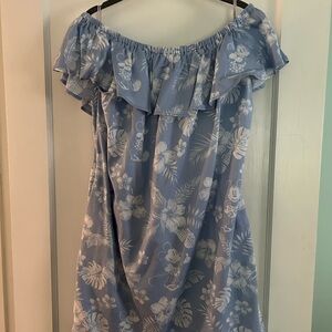 Tommy Bahama Disney off the shoulder dress Mickey Minnie